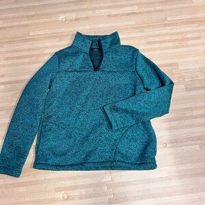 St. John's Bay Men's Blue Zip-Up Sweater